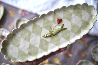 Fish & Balloon Oblong Serving Platter