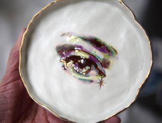 "Holographic Eye" Round Trinket Dish