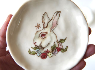 Rabbit + Garland Trinket Dish