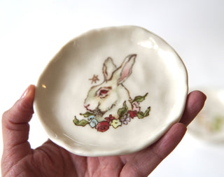 Rabbit + Garland Trinket Dish