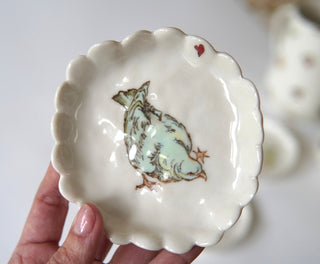 Blue Bird Trinket Dish