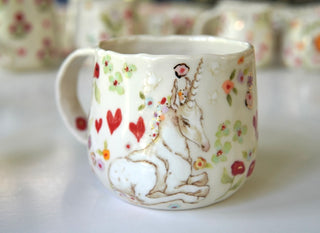 Unicorn Garden Large Mug