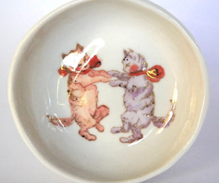 Dancing Kitties Trinket Dish