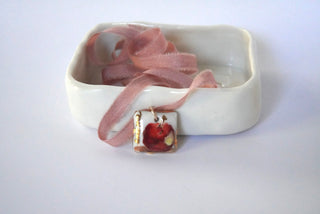 "Eat Me" Apple Pendant