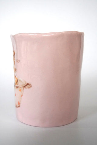 No Means No Medium Pink Vessel