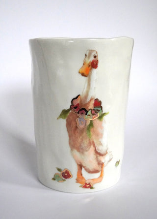 Duck with Garland Large Vessel