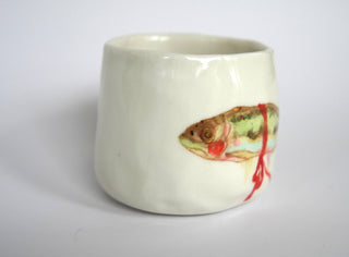 Petite Green Fish Mug