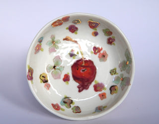 Cherry with Flowers Petite Trinket Dish