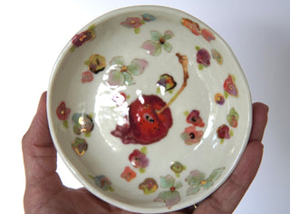 Cherry with Flowers Petite Trinket Dish