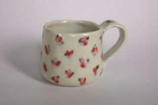 Red Flowers Petite Ocean Mug