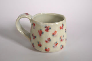 Red Flowers Petite Ocean Mug