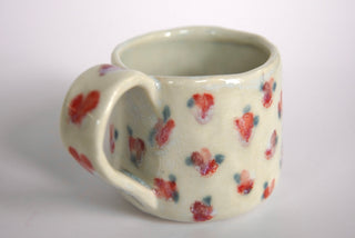 Red Flowers Petite Ocean Mug