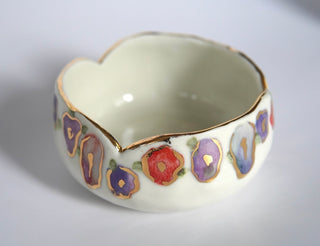 Dripping Floral Small Petal Bowl