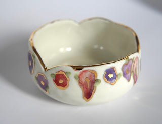 Dripping Floral Small Petal Bowl