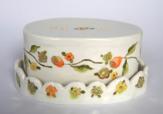 Yellow Roses Butter Dish