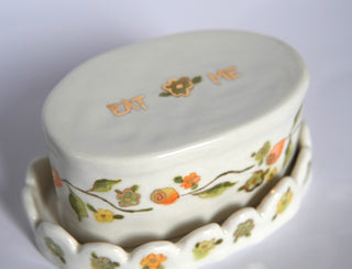 Yellow Roses Butter Dish