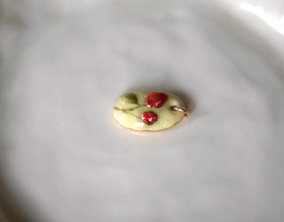 Lime & Red Flower Pendant