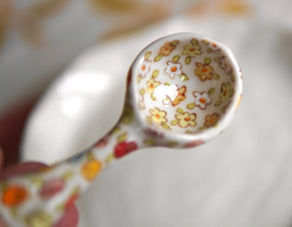 Rainbow Rose Bud & Daisies Spoon