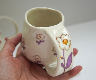 Lavender Daisies Petite Mug